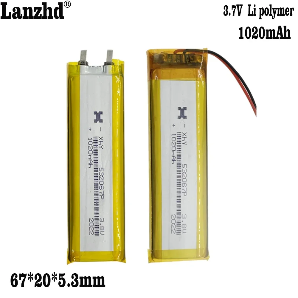 3,7 V Li Lithium 1020mAh Polymer Batterie für Punkt Lese stift Batterie Schrank Licht LED Küchen schrank Schrank Licht