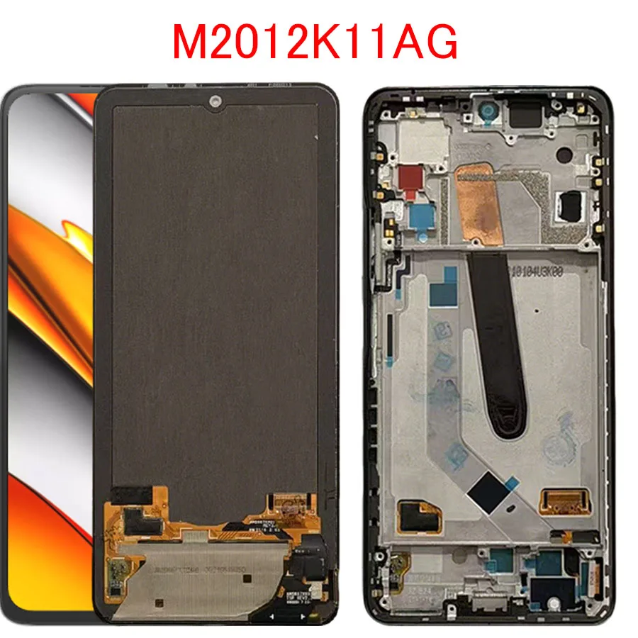 

6.67”Origina 120Hz For Xiaomi Poco F3 LCD Display Screen Touch Panel Digitizer Replacement Parts Screen With Frame M2012K11AG