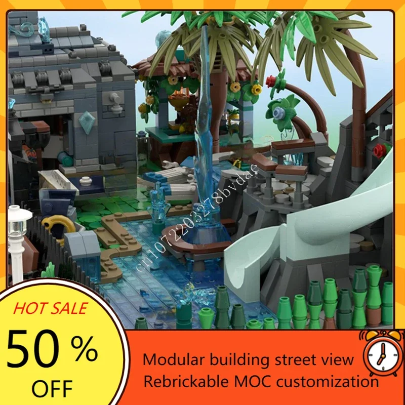 2368PCS Modulair Zwembad Modulair MOC Creatief street view Model Aangepaste puzzel Architectuur DIY Onderwijs Model Speelgoed Geschenken