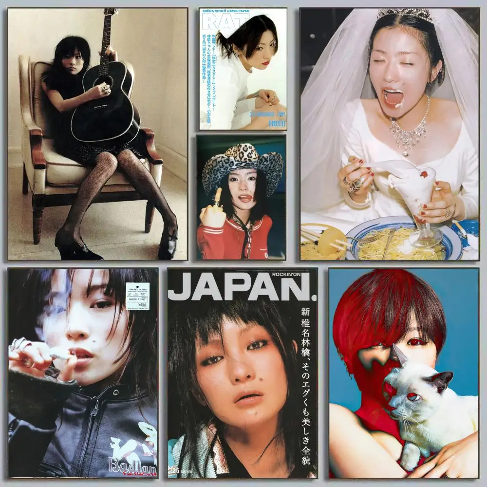 Póster de la película S-Sheena Ringo, adhesivo artístico autoadhesivo, pegatina de papel impermeable, decoración de pared para cafetería