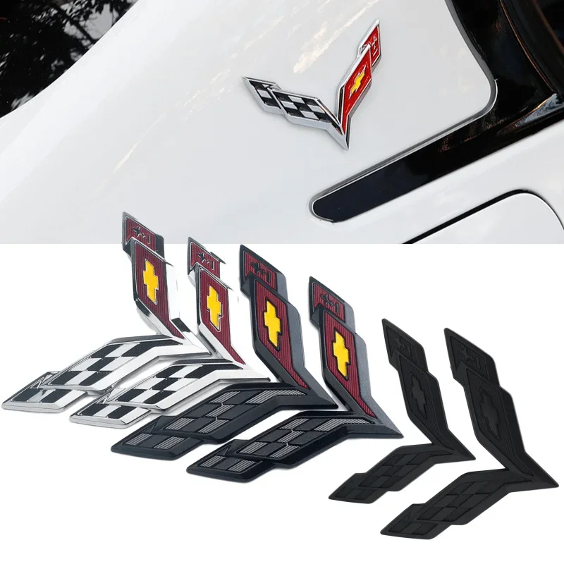 Car Styling Auto Front Emblem Sticker Rear Trunk Badge Decal for Chevrolet Corvette Aveo Cruze Malibu Captiva Trax Niva Captiva