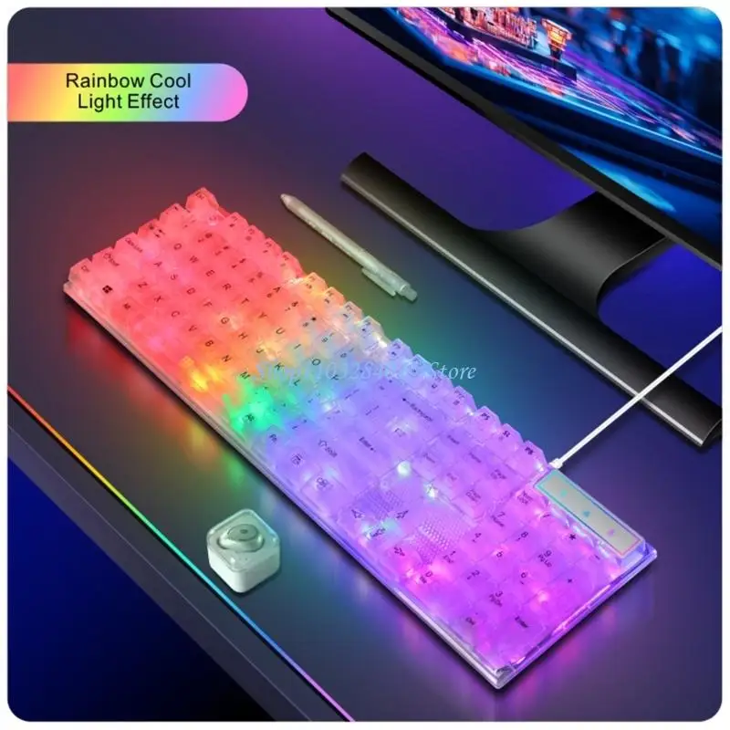 Os teclados RGBs flutuação transparentes Keycaps R6FF iluminaram impermeável para