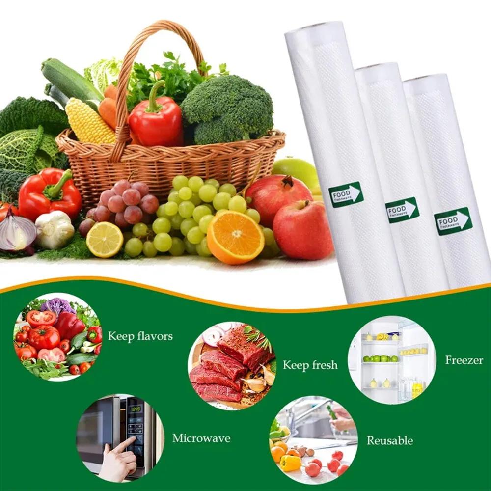 2 Rolls Bulk Value Pack Heavy-Duty BPA-Free Vacuum Sealer Bags with Airtight Seal - Large 510cm Total Length image 6