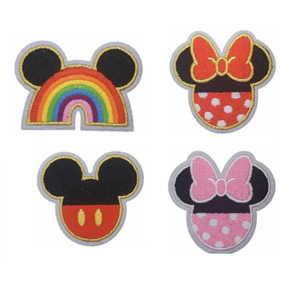 5pc Iron-on Embroidered Patches Cute mouse styles Clothings Appliques