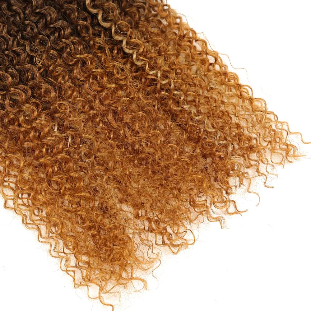 الاصطناعية جيري مجعد الشعر حزم الألياف العضوية غريب مجعد وصلات شعر 24 26 28 بوصة 9 قطعة 300 جرام كامل رئيس شعر مستعار