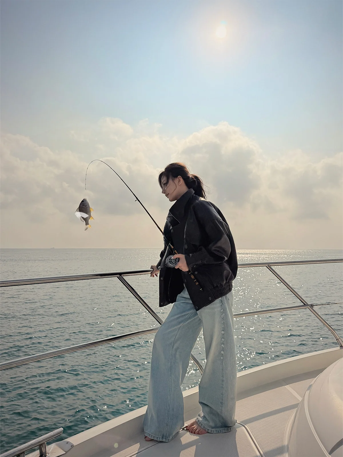 

Джинсы ZONE Vintage Yacht из 100% хлопка, прямые, с завышенной талией, для женщин, весенняя коллекция, модные