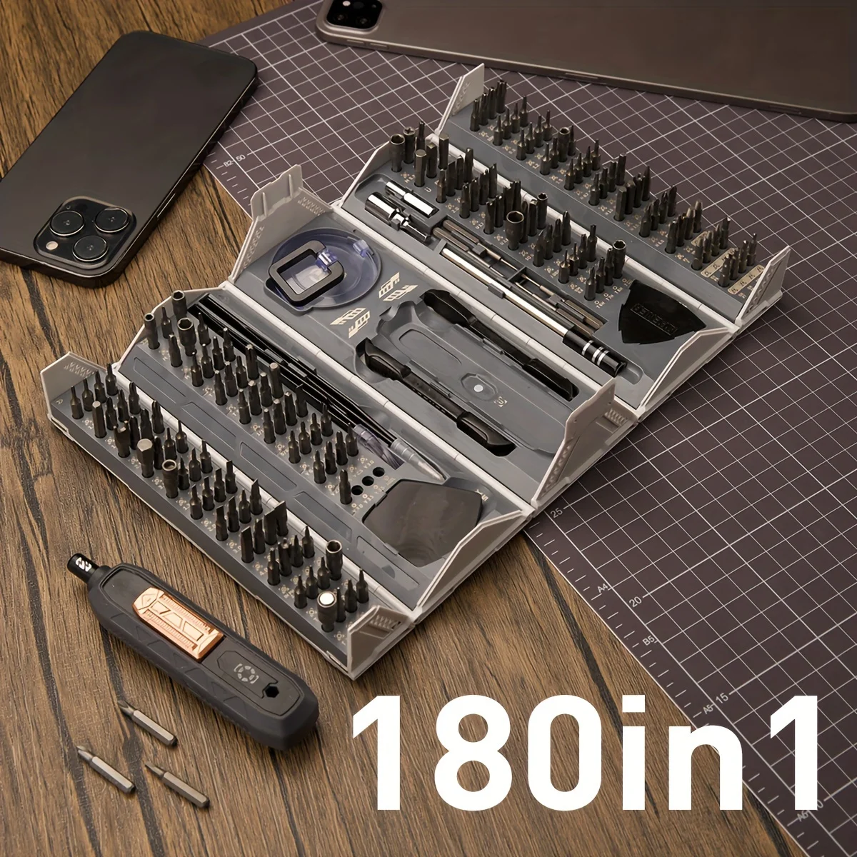 180 in 1 Precision Screwdriver Set Professional Magnetic Repair Kit for Electronics Glasses Game Consoles etc Men\'s Tool Gift