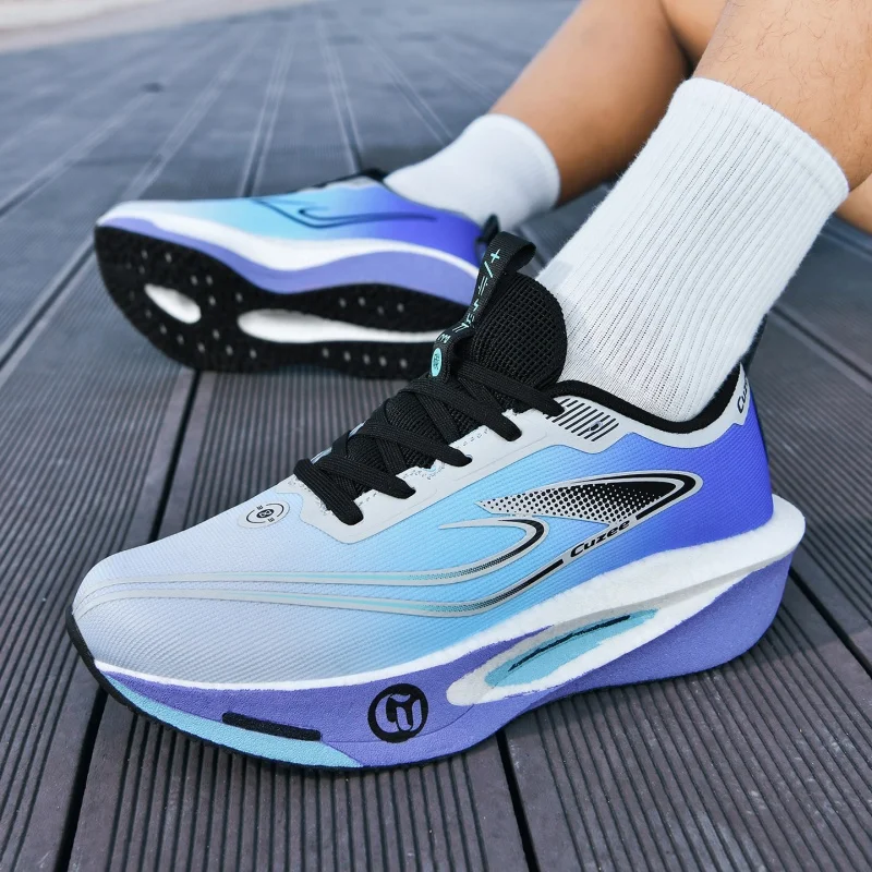 Men's Running Shoes Cushioning Breathable Sneakers Non-Slip Jogging Off-road Shoes Mesh Outdoor Couple Luxury shoes Trainer Race