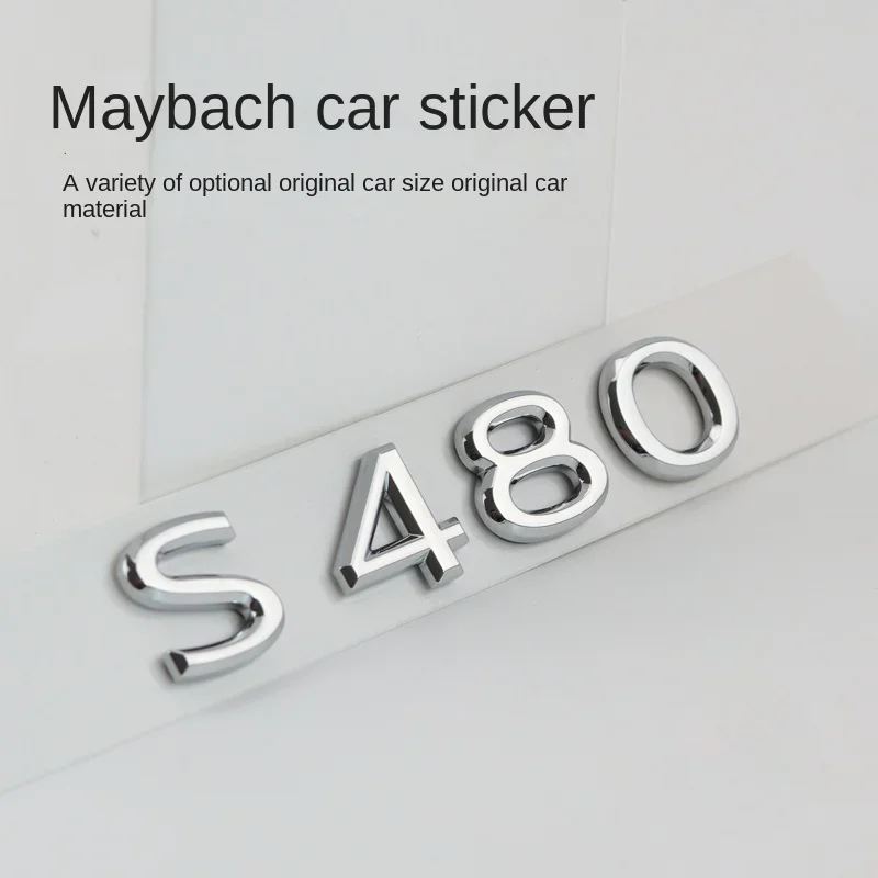 

3D ABS Chrome Black Car Trunk Letters For Mercedes Benz Maybach GLS 400 450 480 500 580 600 680 Logo Emblem Sticker Accessories