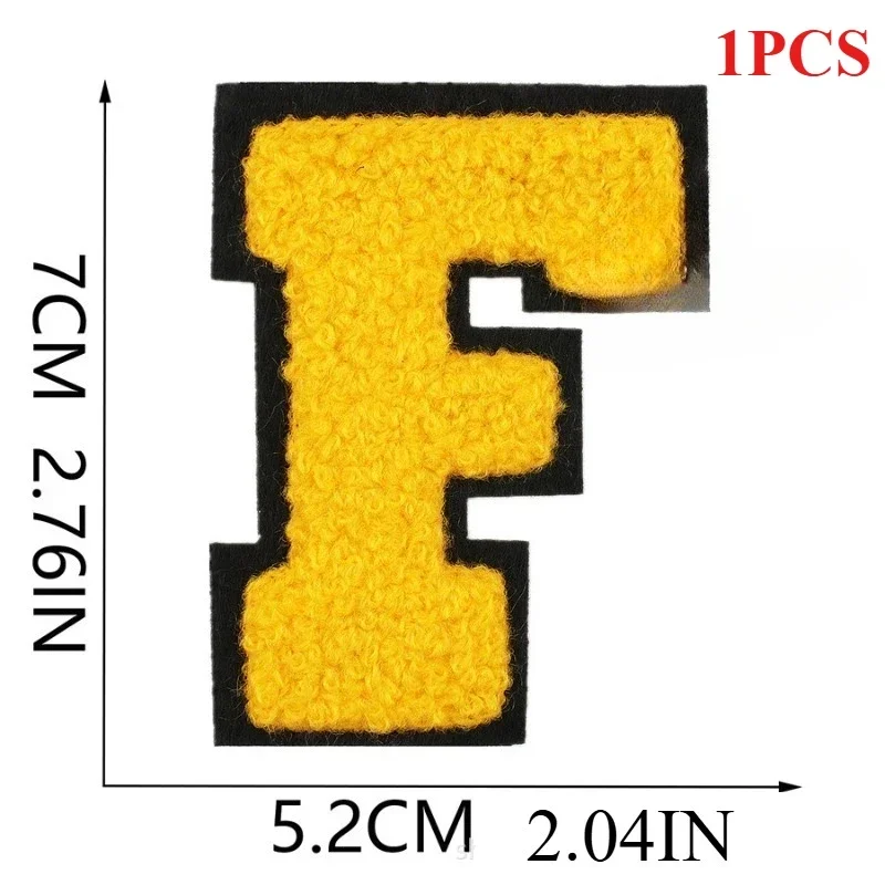 7 cm Engelse letters handdoek borduurwerk patch sticker tas decoratie