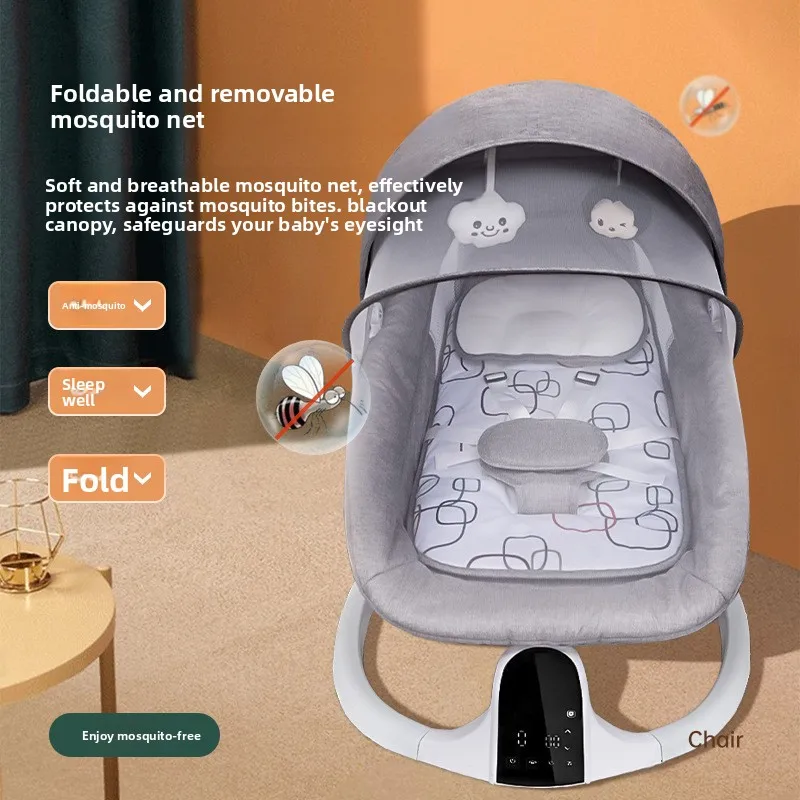 Babyfond Baby Electric Rocking Chair Cradle Cradle Baby Sleeping Newborn Soothing Chair Bed Household