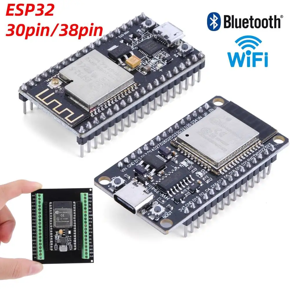 ESP32 Development Board WiFi&Bluetooth Ultra-Low Power Consumption Dual Core ESP-32S ESP32-WROOM-32D/32U 38pin Expansion board