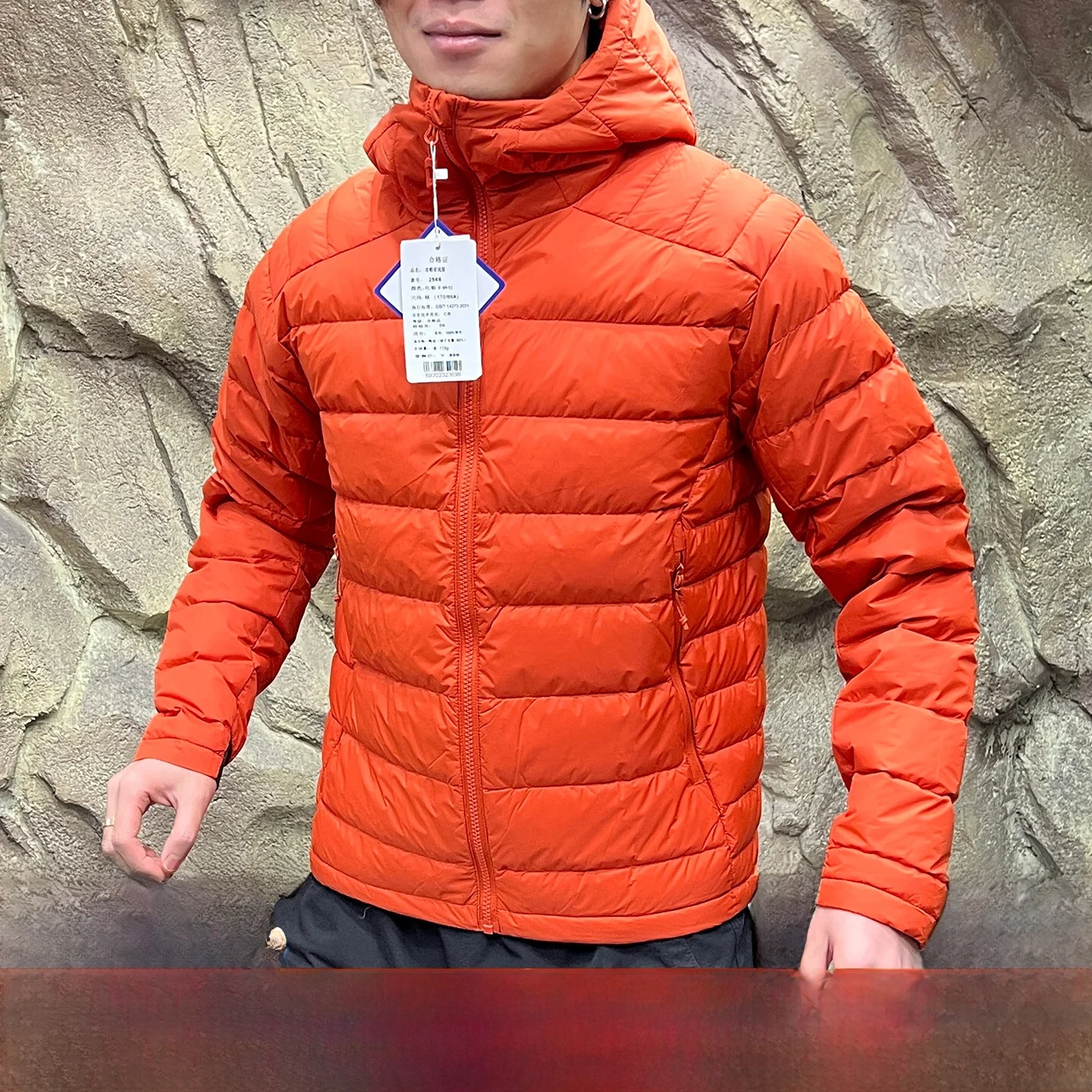 

Outdoor Du down Jaet Men's Women's Winter Warm Windproof Waterproof Regular Fit Long Sve Zipper Closure Faionable