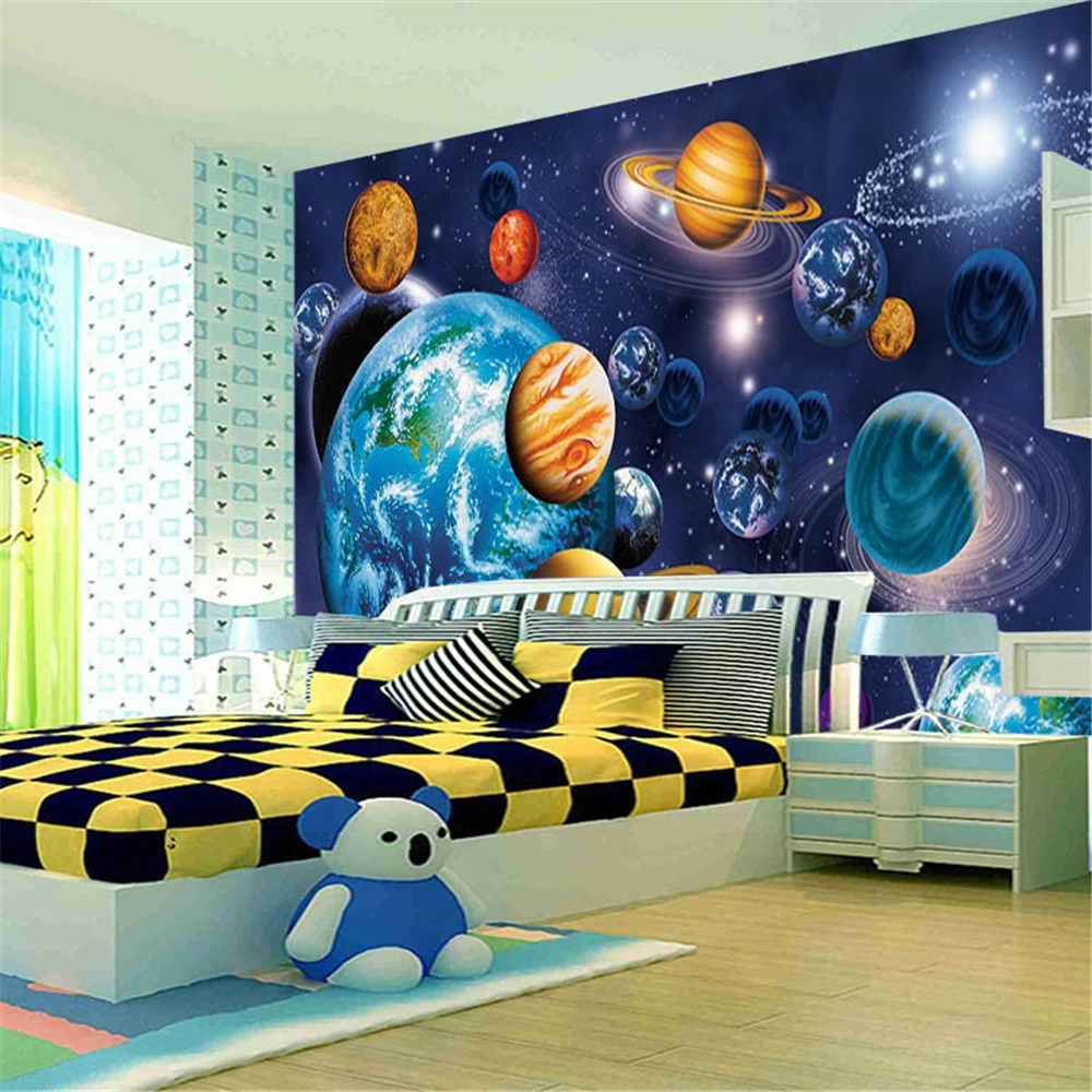 

starry sky photo murals 3d wallpaper tapete room Custom mural papel de parede Dream starry photo Sticker wallpaper living room