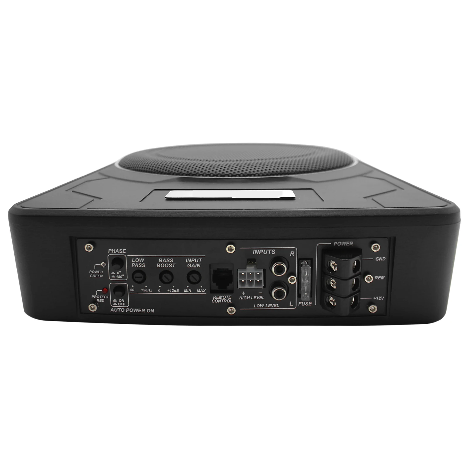 Subwoofer Amplifier 10" 1200W Car Subwoofer 12V Slim Under Seat Powered Bass Speaker Amp Installation Kit Built in Amplifier