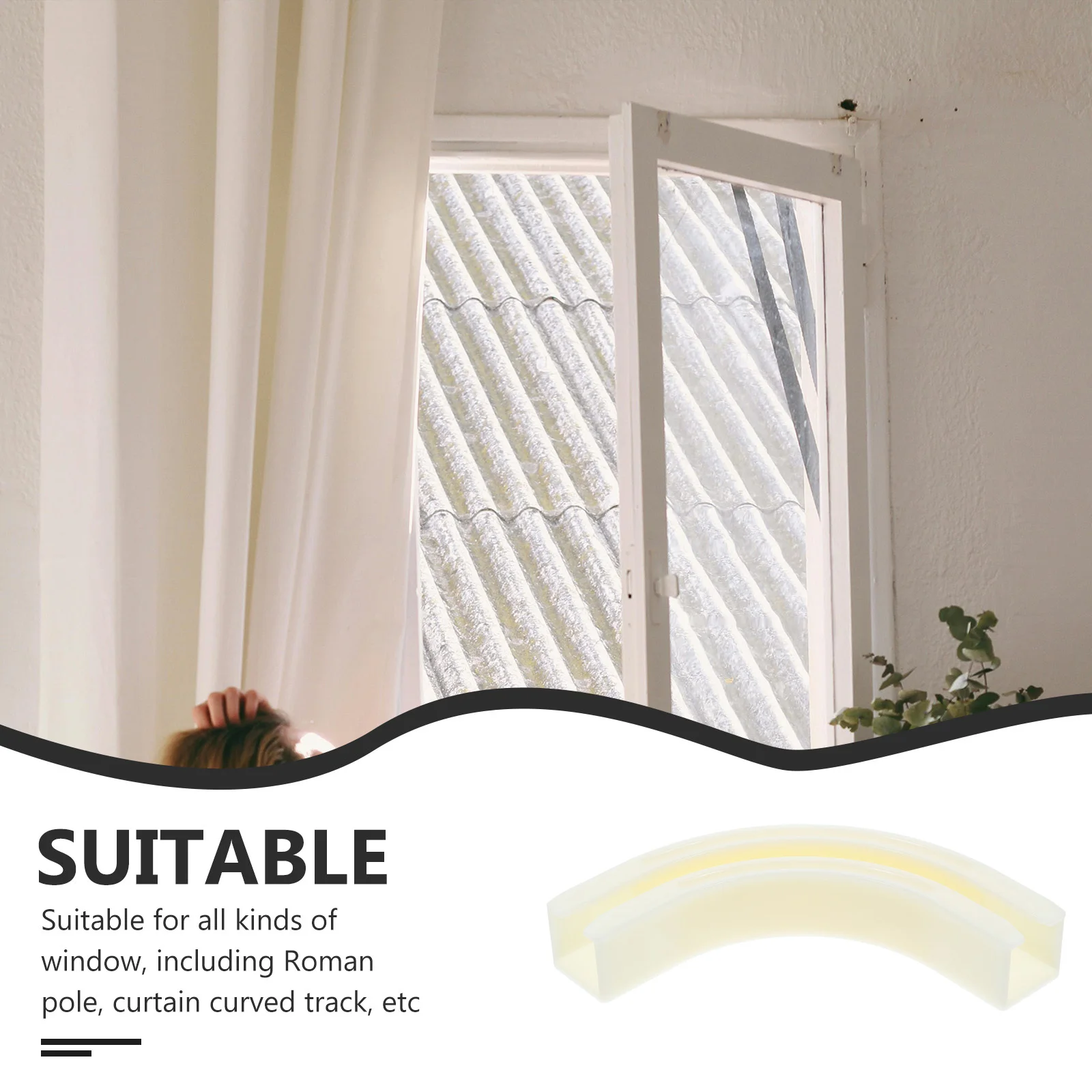 ستارة المسار المشتركة 90 درجة موصل طائرة شراعية براعة رائعة سهلة التركيب ملحقات الستائر وصلات الستائر