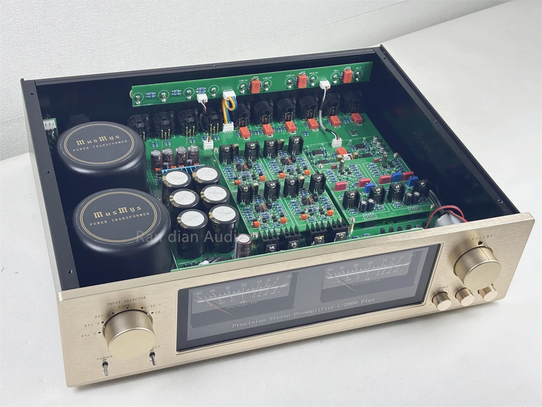 

Высококачественный предусилитель Reference Accuphase C-2860 Plus Полностью балансный предусилитель HiFi аудиофильский предусилитель с пультом дистанционного управления