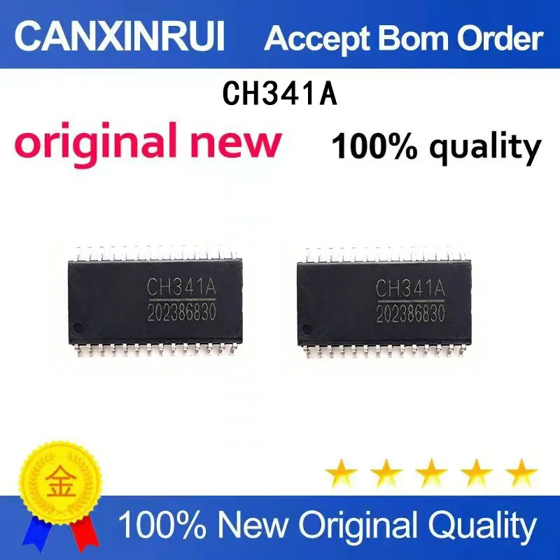 (5 Pieces) Brand new original CH341A CH341B SOP-28 chip in stock
