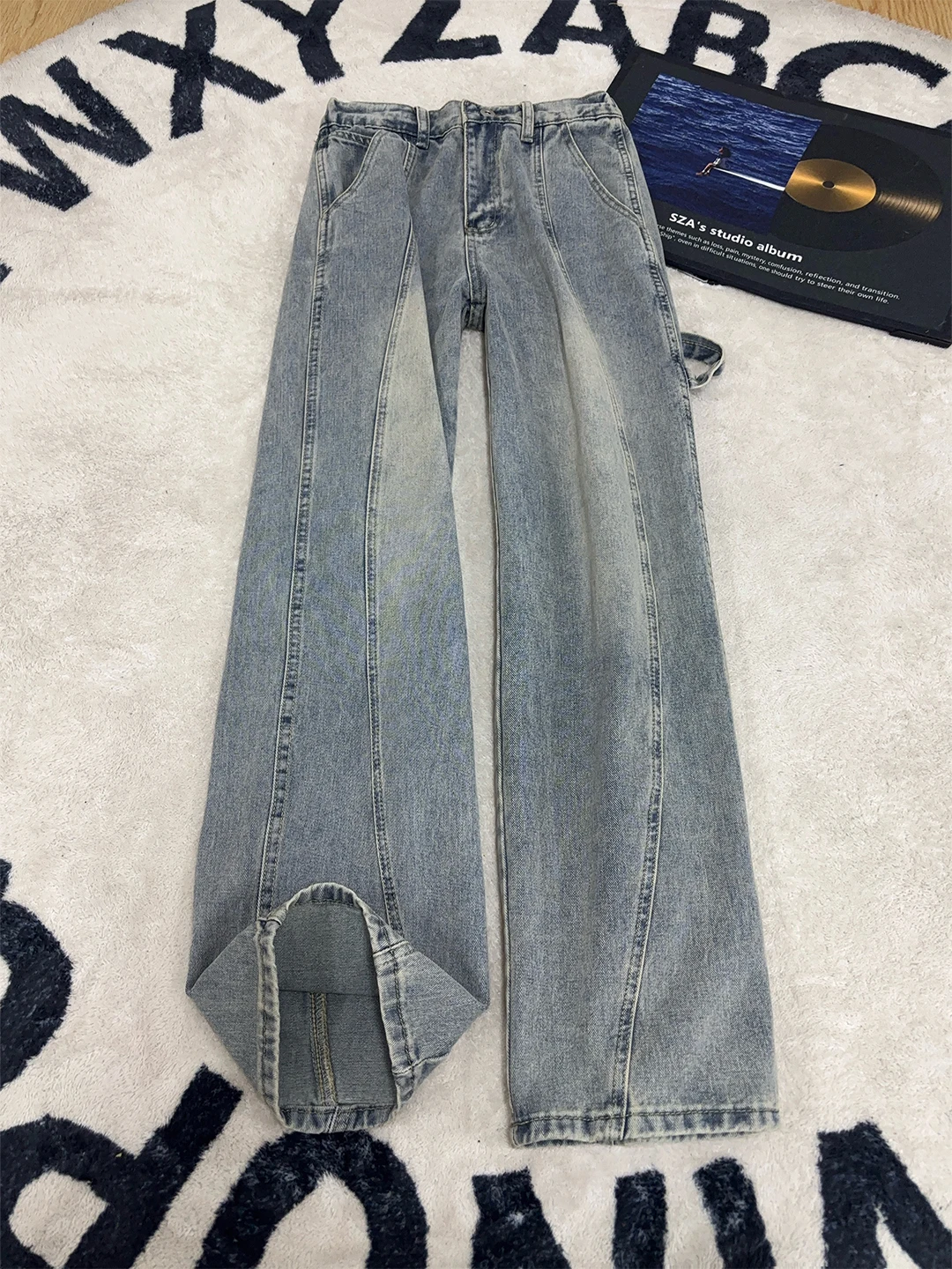 

Мужские джинсы Cleanfit American Deconstructed Workwear: прямые, свободные, широкие брюки в уличном стиле, тренд весны от бренда