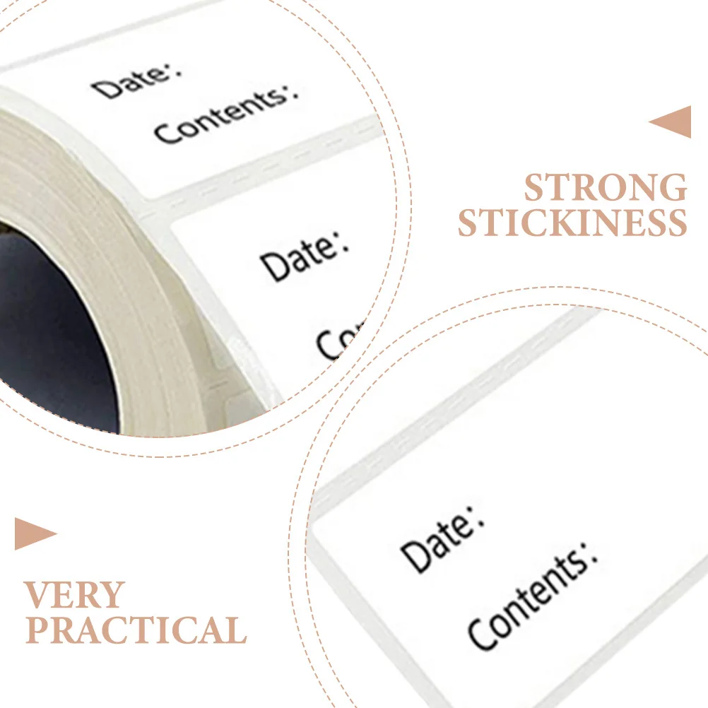 

1 Roll Portable Food Labels Multi-Function Household Bottle Label Stickers Kitchen Pantry Storage Organizer Expiration Date Save