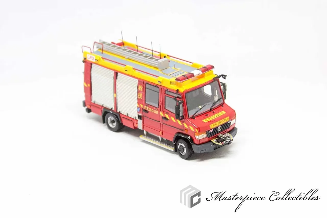 Masterpiece Collectibles 1/76 Hong Kong thin grab fire truck resin car model decoration gift