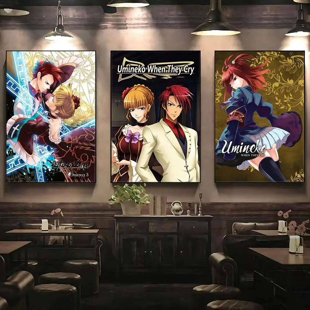 anime Umineko When They Cry Poster Poster HD Printing Premium Style for Home Decor for Bedrooms Hallways Cafes Gift