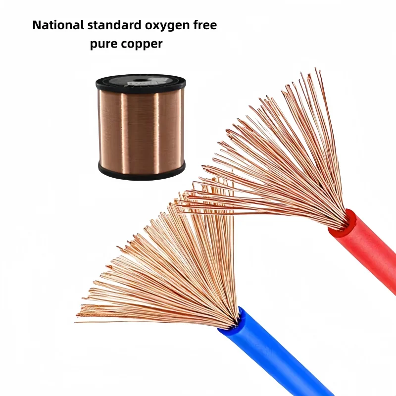 Single core PVC sheathed flexible wire RV0.3/0.5/0.75/1.0/1.5/2.5/4MM electronic wire 22 20 13 11 9 5 3AWGsignal extension cable