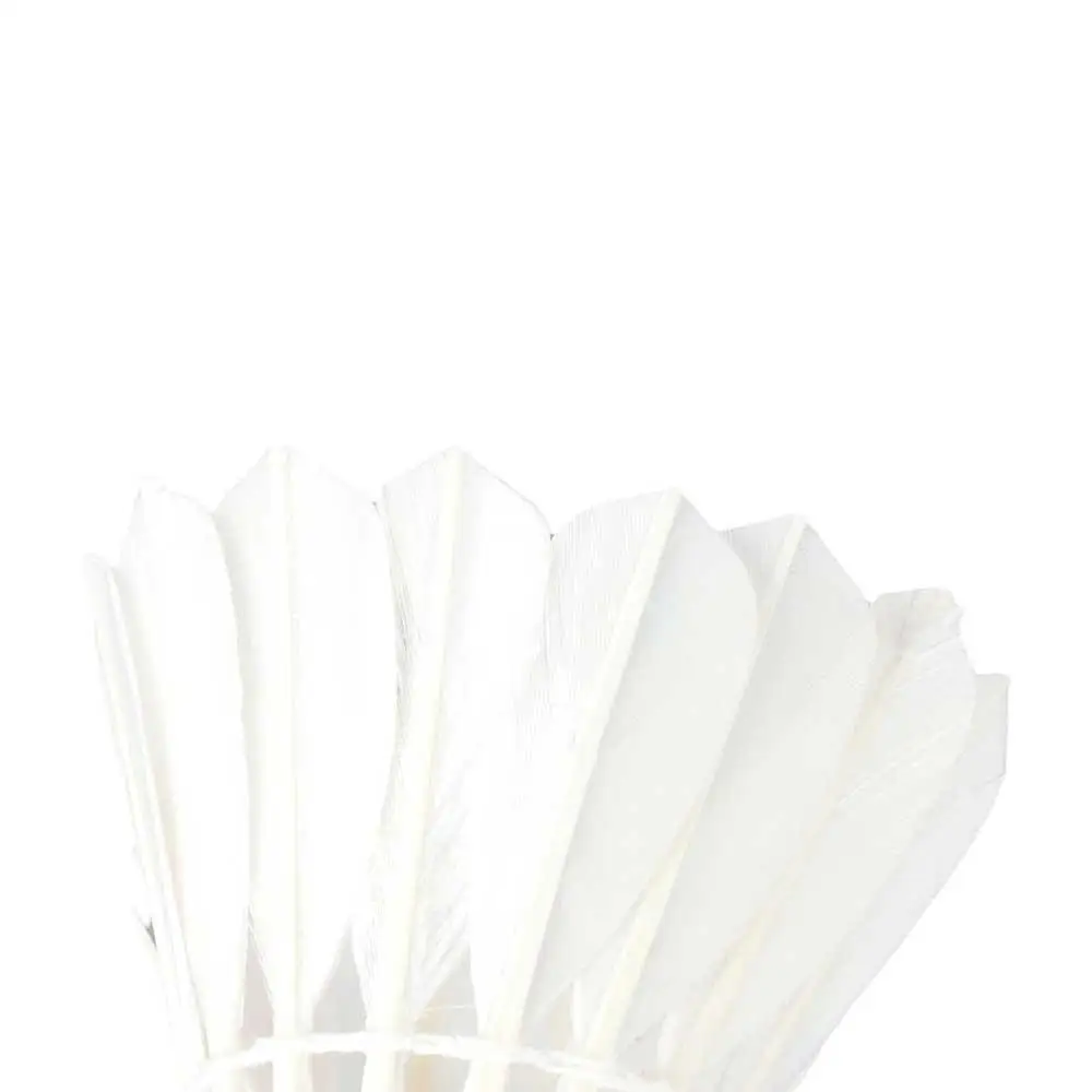 Elastischer Trainings-Kork, Fitnessspiel, Sport, Federball, Badmintonbälle, 12-teilig, Gänsefeder