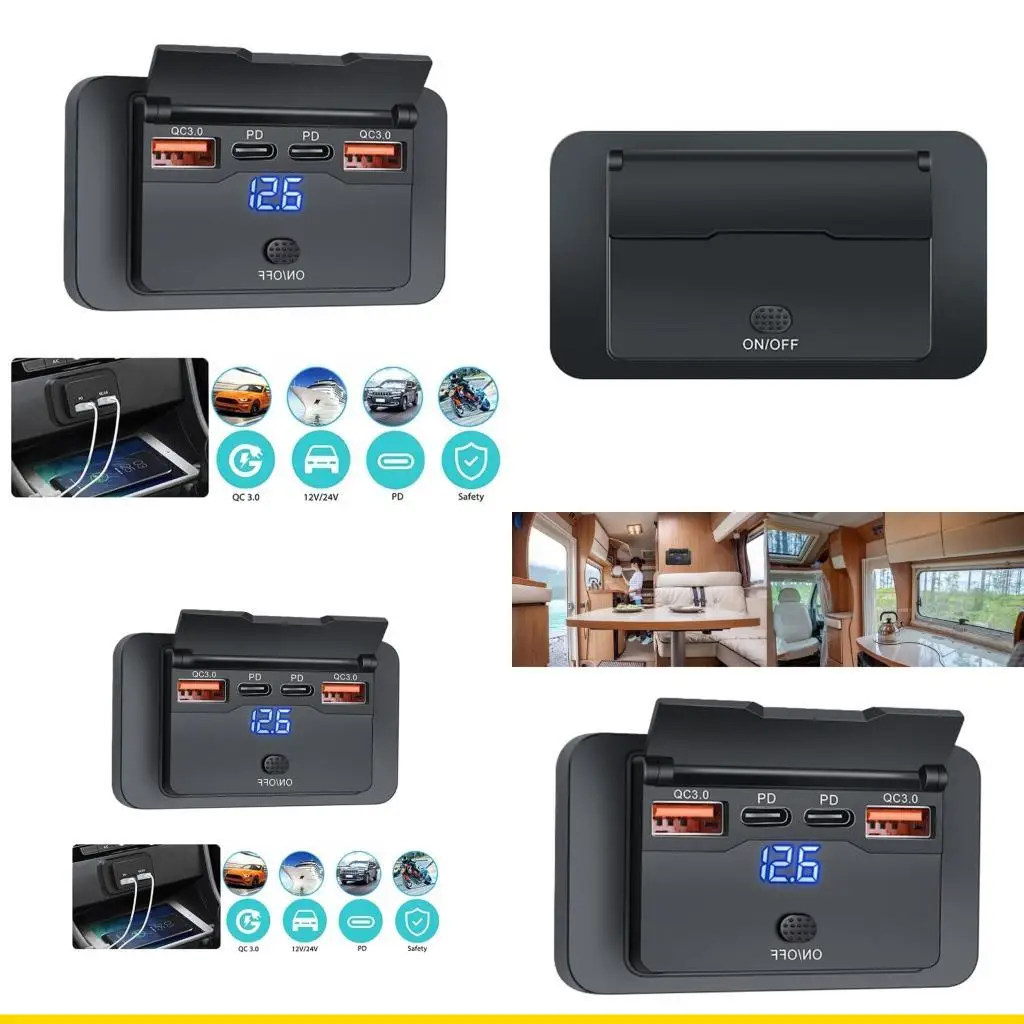 szch-tomada-usb-12v-24v-com-interruptor-alimentacao-78w-portas-duplas-carregamento-rapido-cargas-usb-a-prova-d'agua-para