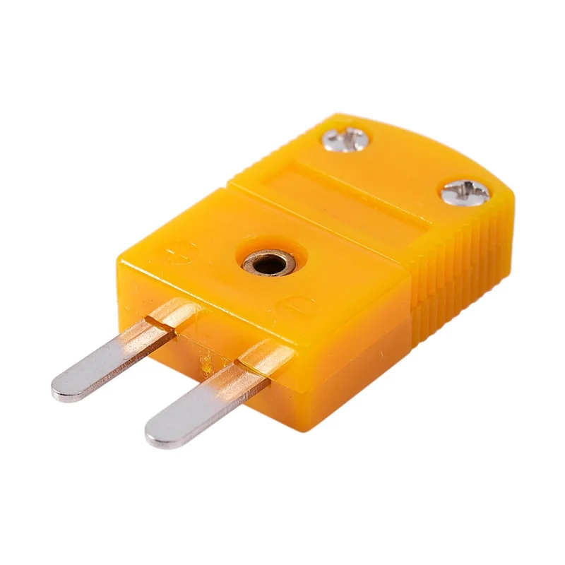 Pro 15 Uds circuitos RTD tipo K Sensor de temperatura enchufes de termopar amarillo