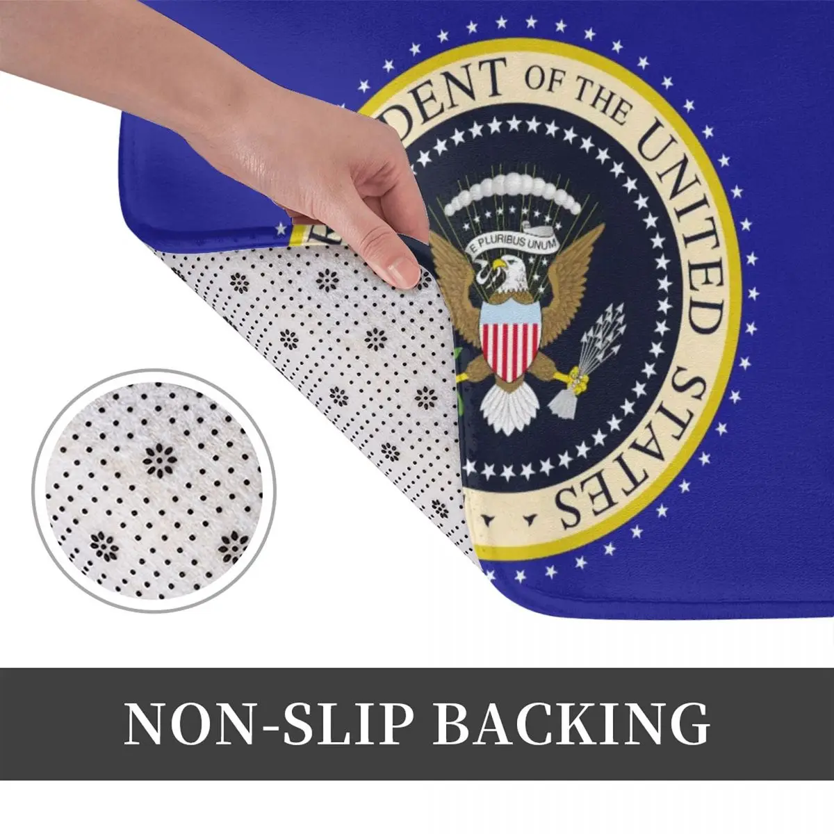 Seal Of The President Of The United States Anti-slip Doormat Floor Mat Carpet Rug for Kitchen  Bathroom Living room Footpad Mats