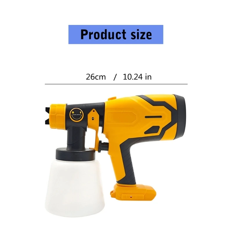 Paint Sprayer for House Painting 600W HVLP Airless Paint Sprayer with Nozzles 3 Patterns Sprays Paint Guns for Furniture