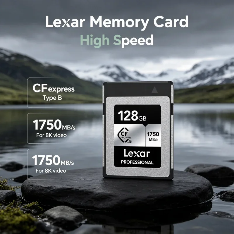 Lexar CFexpress Type B Memory Card CF express Type B Card 128GB 256GB Read 1750MB/s 512GB Storage Card For 8K RAW Video