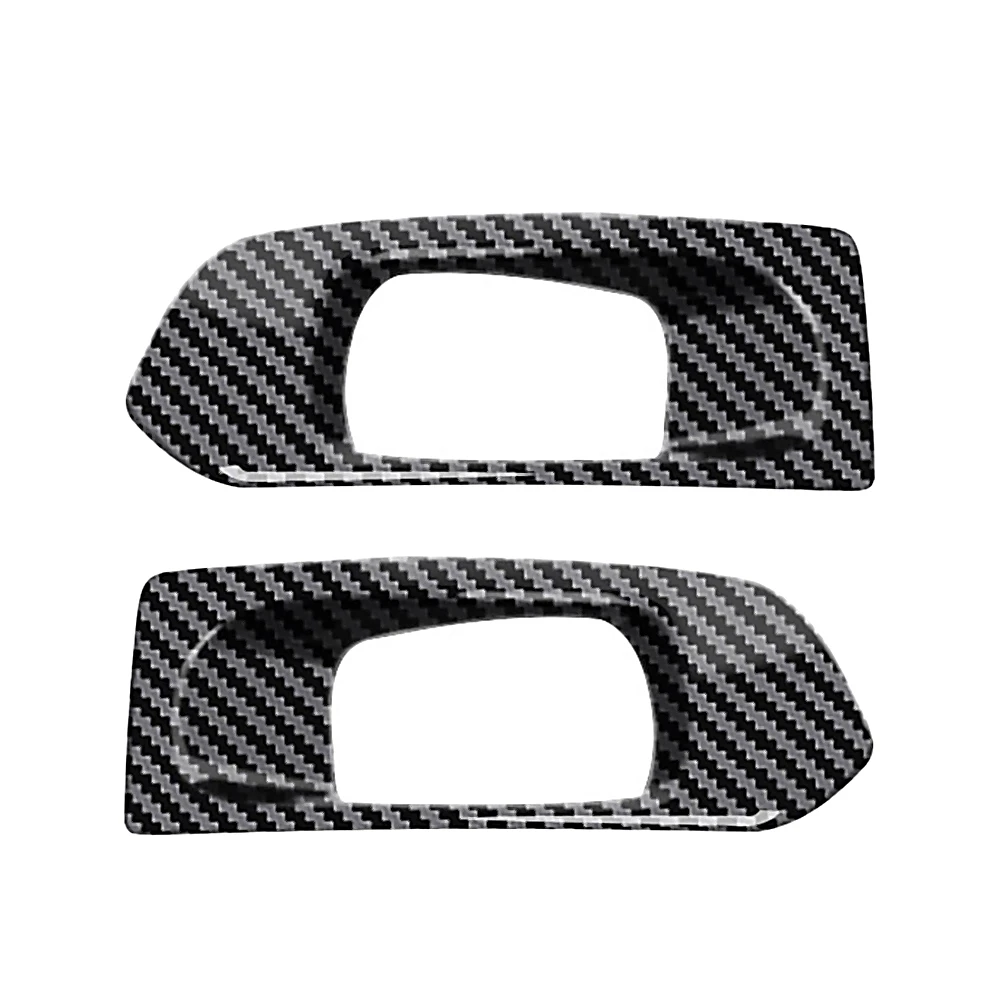 Car Fog Light Lamp Bezel Cover Trim Panel Exterior Parts Carbon Fiber Styling for Toyota Sienna 2021