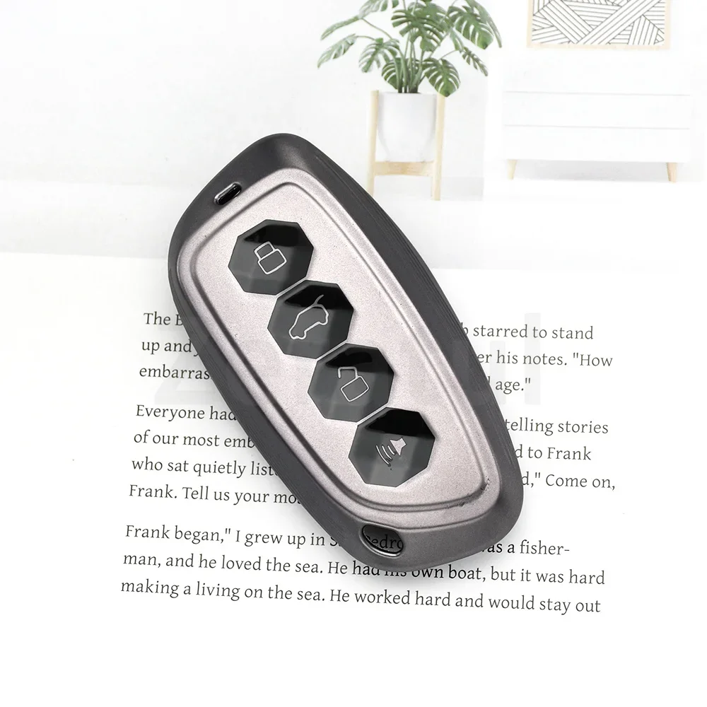 Auto Keyless Car Key Case Keychain Remote Shell Housing Ring Holder Cover for HAVAL Menglong Hover H9 2025 2026 Fob Accessories