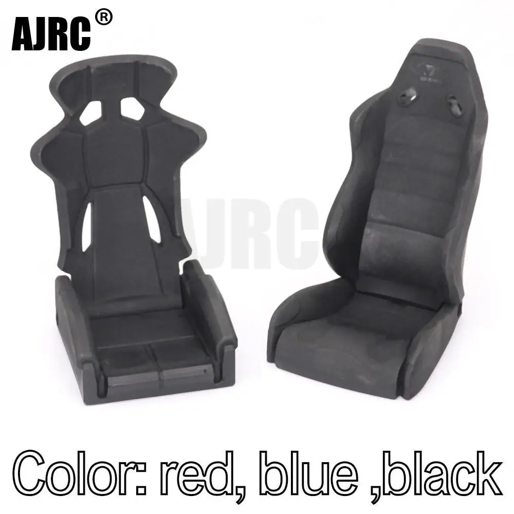 Schwarz/rot/blauer simulierter Fahrersitz, geeignet für 1:10 RC-Raxial-Axial SCX10 90046 WRAITH RR10 TRX4 TRX6 D90 D110