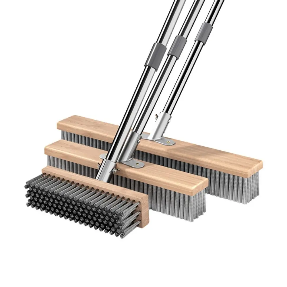 Stainless Steel Wire Broom Brush Rust-Proof Corrosion-Resistant Stainless Steel Brush Heavy Rough Scrubber Weed Moss Remover