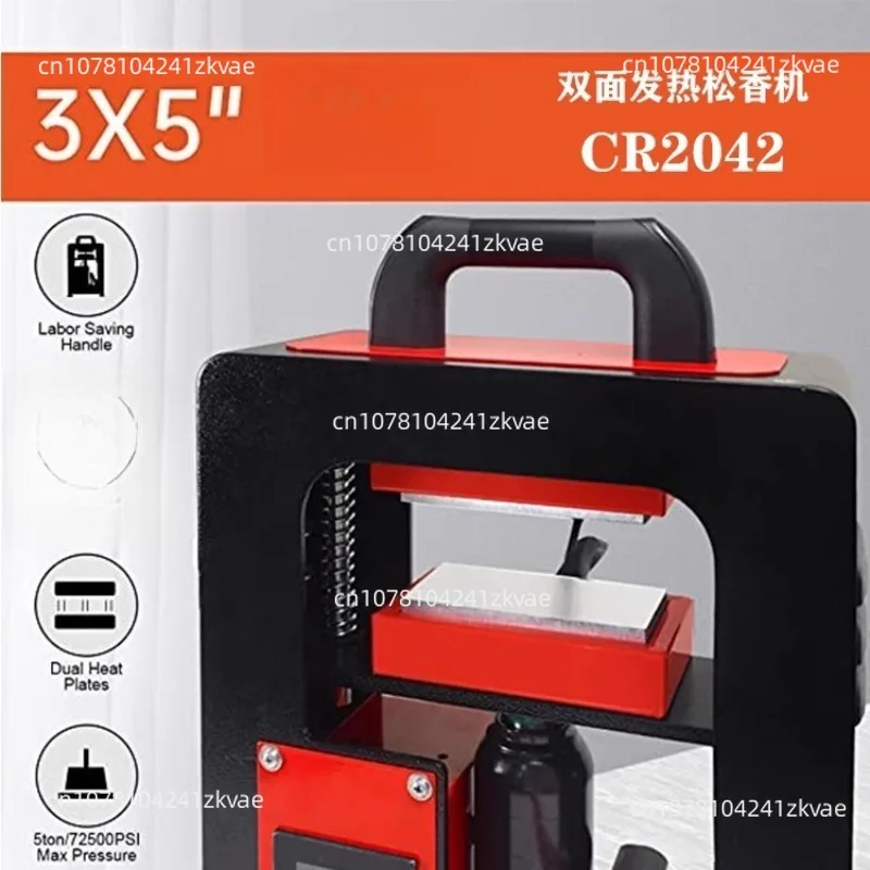 CH2042 آلة نقل الحرارة على الوجهين آلة الراتنج الهيدروليكية اليدوية 5 طن جاك الصحافة الحرارة عالية الضغط