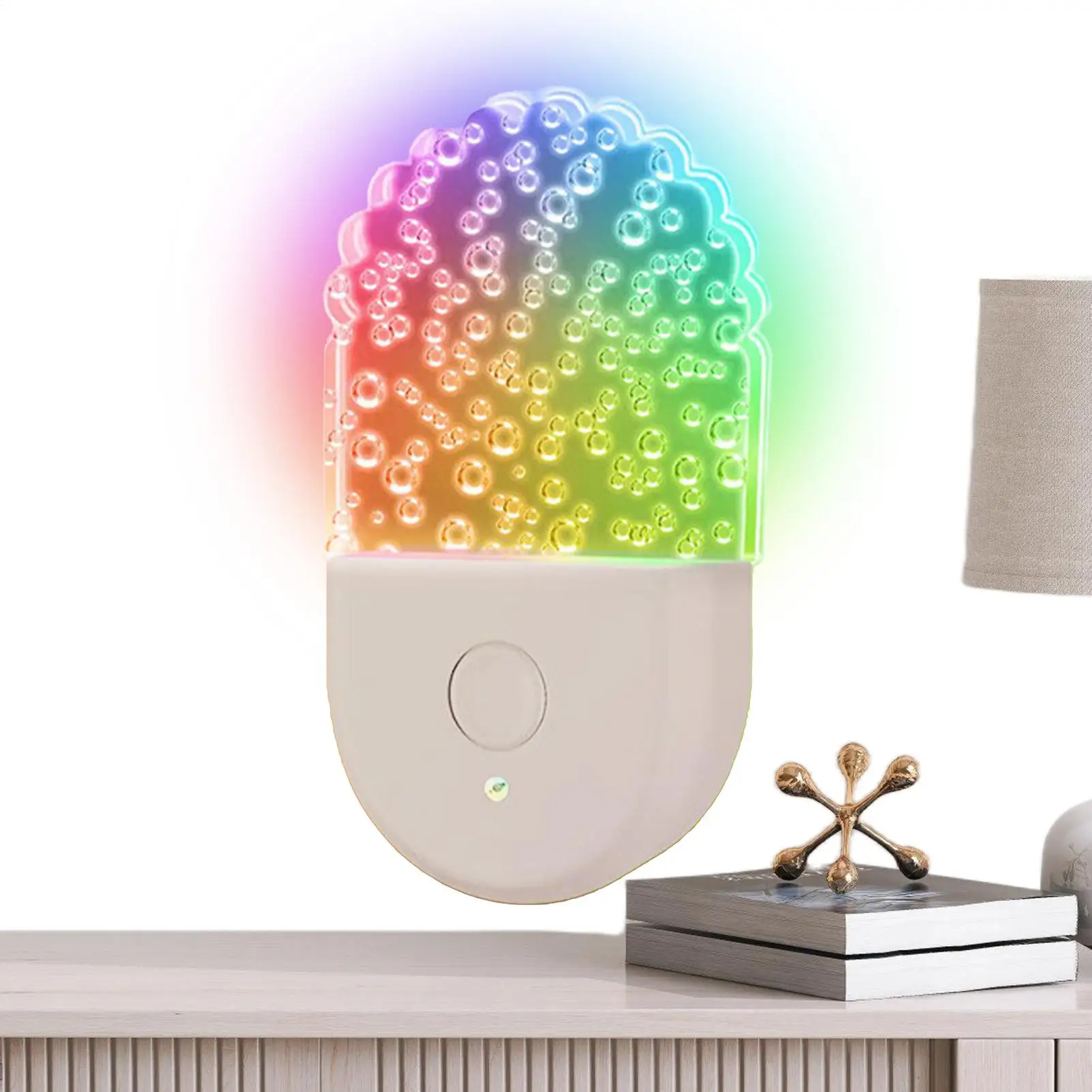 LED Night Lights Plug Into Wall 6 Color Changing Wall Socket LED Night Light For Kids Plug-in Multicolor Led Night Light