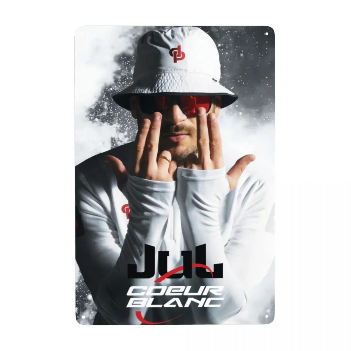 Retro Jul French Rapper Metal Signs Custom Tin Plaques Gate Garden Bars Wall Decor 30x20cm