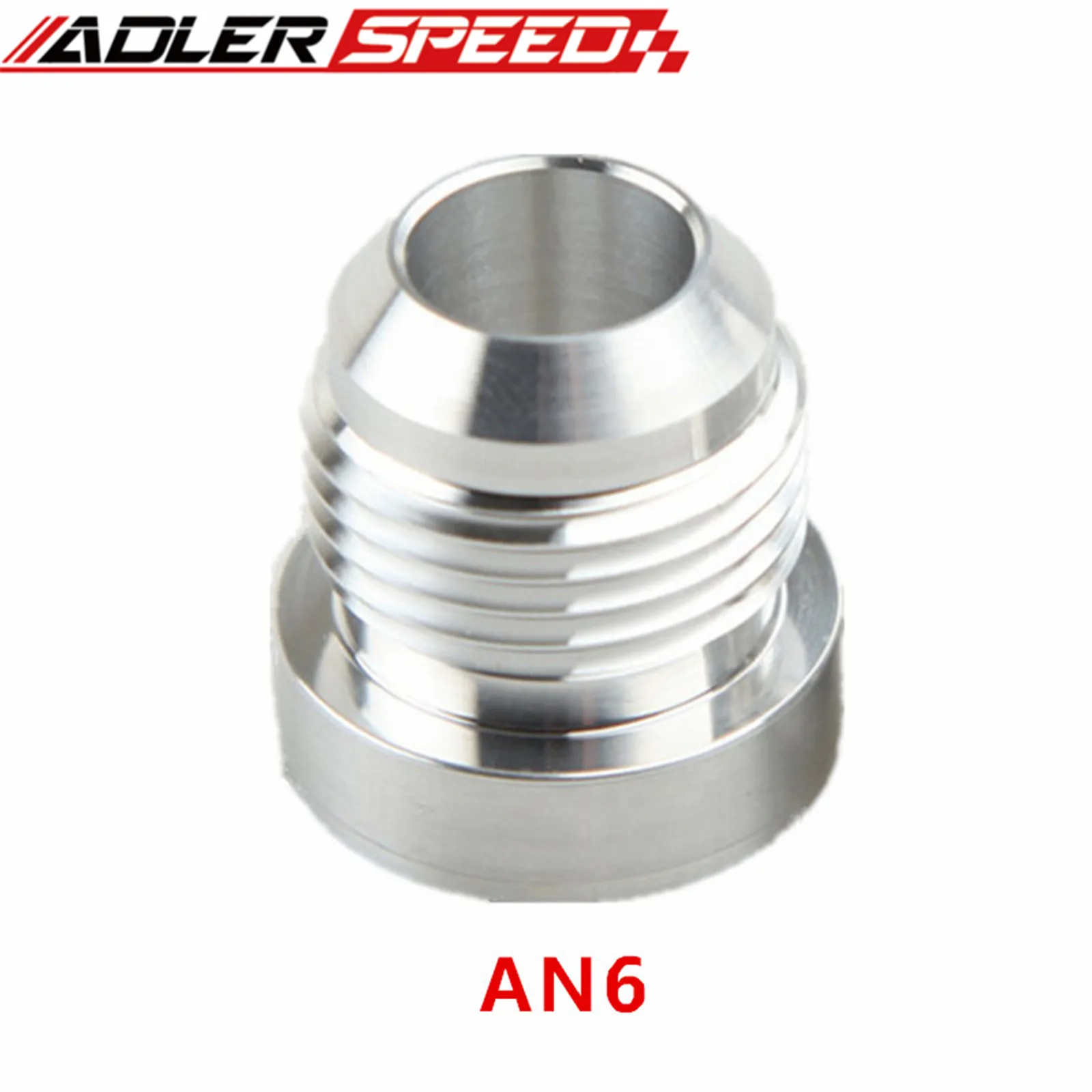 ADLERSPEED 6AN 8AN 10AN 12AN 16AN 20AN Male Aluminum Weld Plug Fitting Round Base