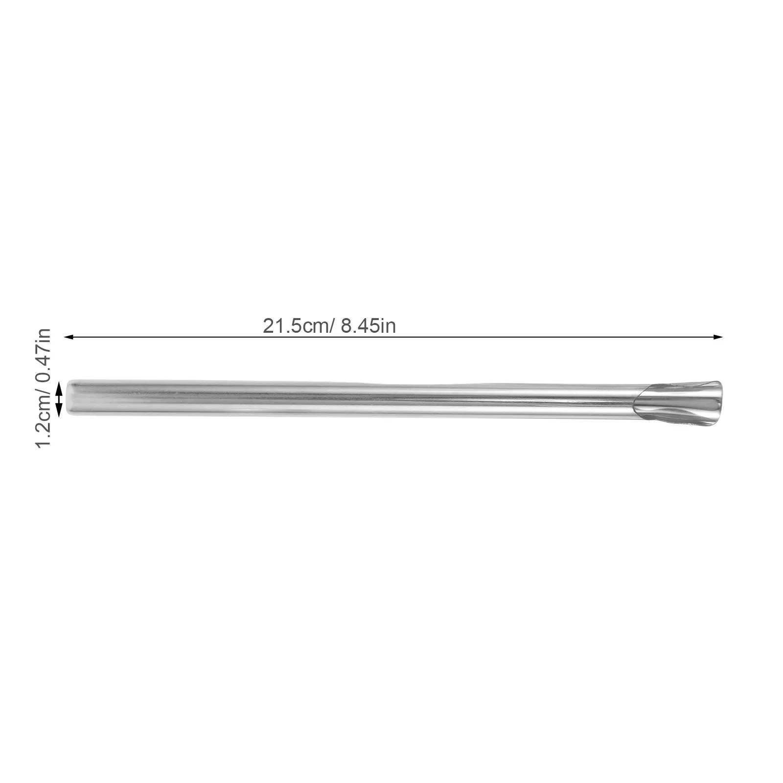 8Pcs Stainless Steel Smoothie Straws Reusable Jumbo Wide Metal Drinking Straws for Thick Shakes Icy Slush Hot Tea Comfortable