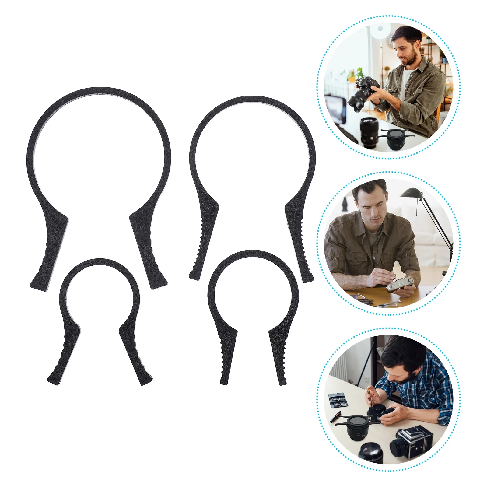 

4pcs Lens Wrench Tool Set 37Mm To 95Mm Uv Cpl Nd Filter Removal Camera Accessory Filter Removal Wrench For Lens Maintenance