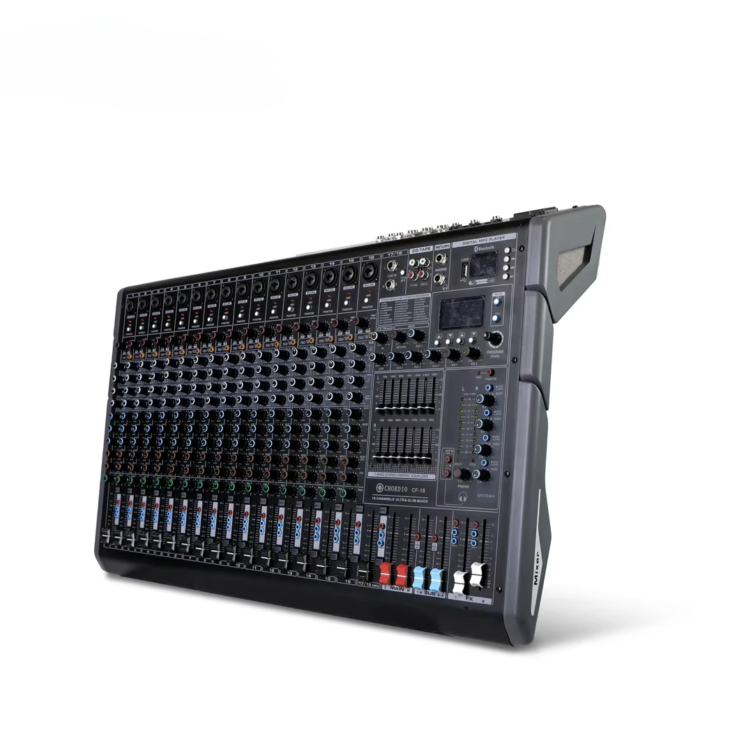 CF-18 معدات الصوت المهنية Dj تحكم وحدة التحكم خلاط المزدوج 99 تأثيرات DSP أربعة مخرجات AUX 16 مدخل MIC