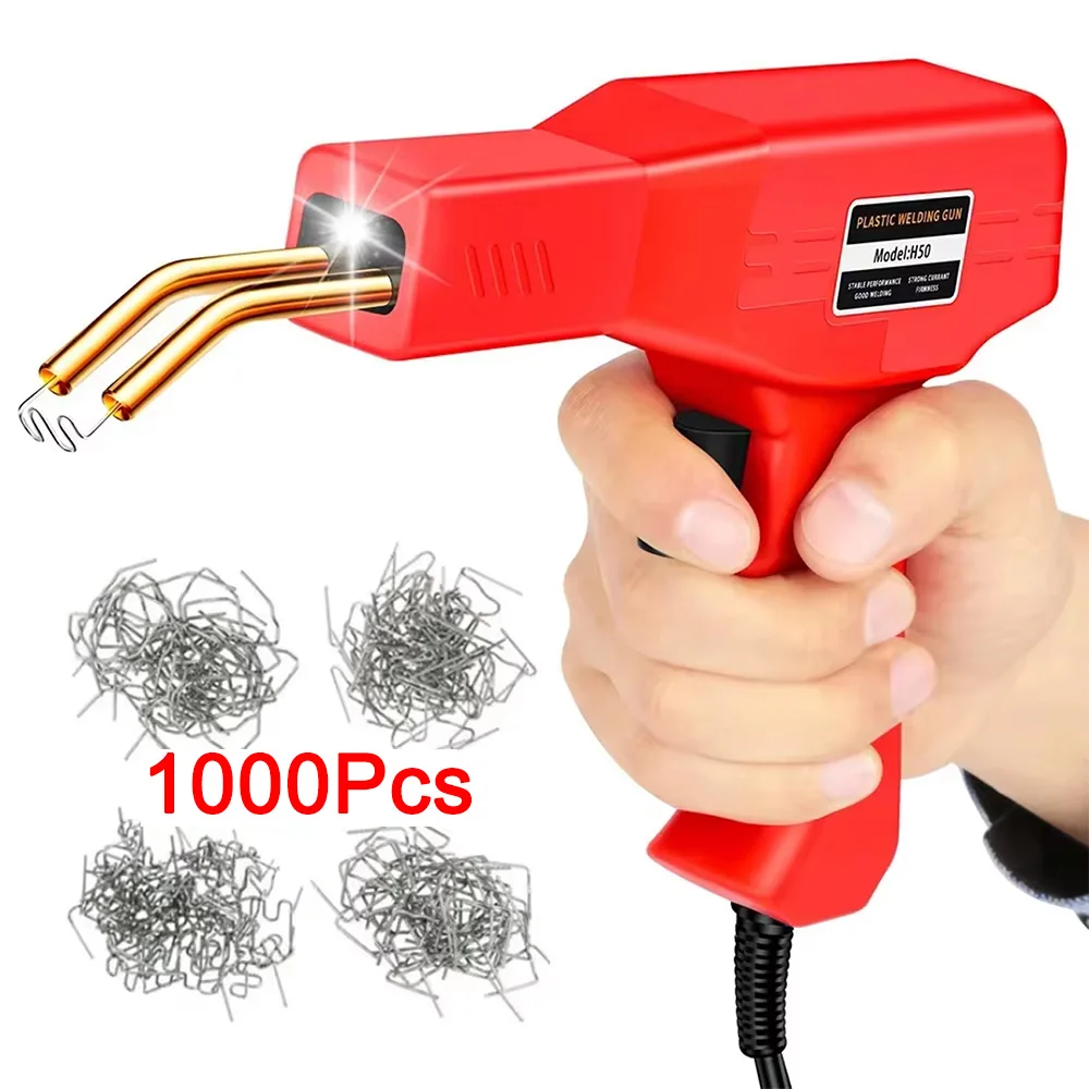Verbeterde 220 W/50 W Plastic Lasser 2 in 1 Plastic Lassen Kit Hot Nietmachine Soldeerpistool auto Bumper Reparatie Kit voor Plastic Reparatie