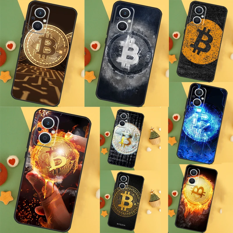 Bitcoin Case For OPPO Reno 8 7 6 5 4 Lite 10 Pro 11F 4Z 5Z 8T OPPO Find X2 X3 X5 Lite X6 Pro Cover