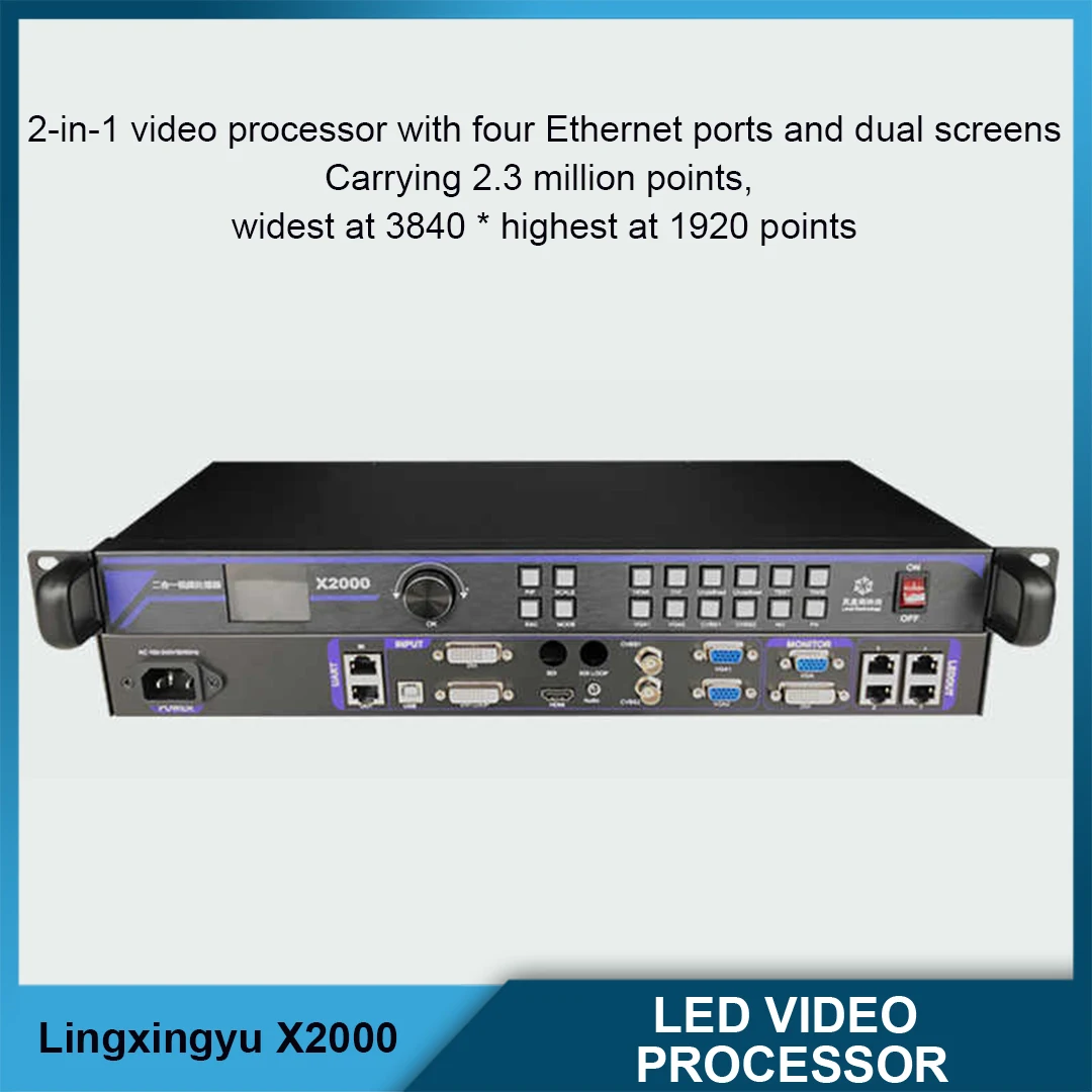 

X2000 X8208 Full-Color Video Processor LED Display Video Card Synchronization System Controller HDMI VGA DVI Input