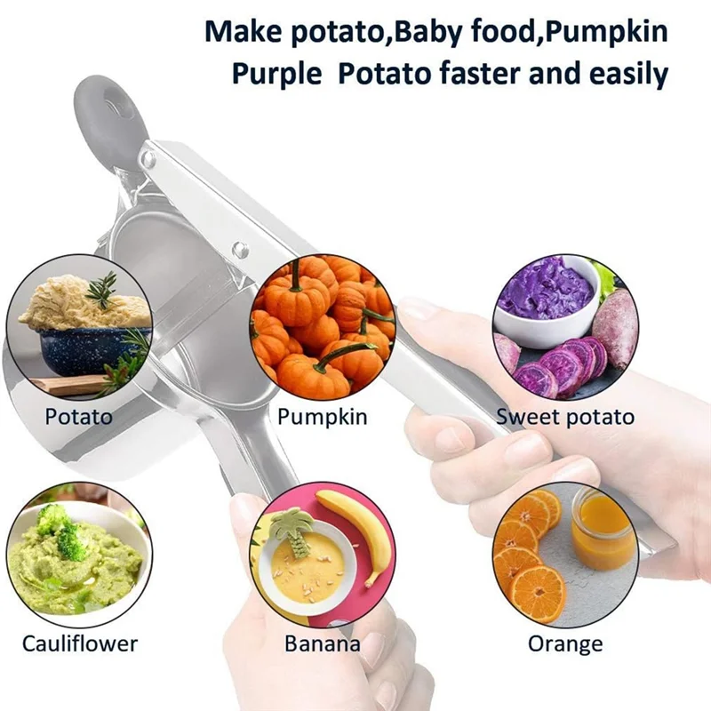 ABWR-Potato Ricer Press Potato Ricer البطاطس المهروسة سحق هريس الفاكهة الخضار عصارة عصارة الصحافة صانع أداة المطبخ