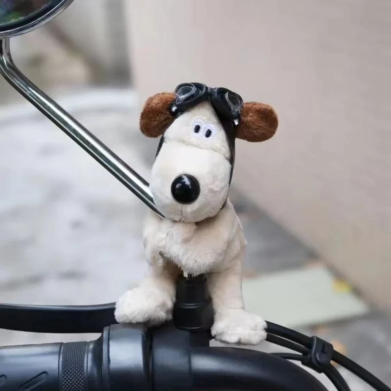 Peluche chiot embrayage décoration essuie-glace de voiture clignotant interrupteur décoration mignon chien voiture essuie-glace poupée accessoires cadeau d'anniversaire ﻿