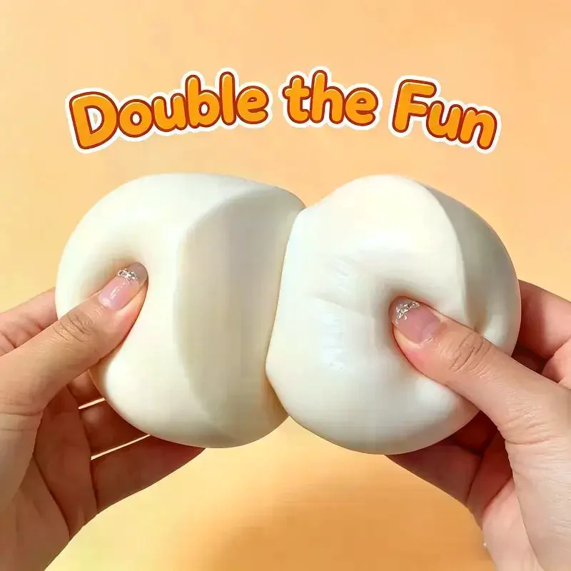 1Pcs Cute Milky White Yogurt Cake Squeeze Finger Toys Milk Cake Squeeze Taba Soft Toy Stress Relief Toy For Girl Birthday Gift